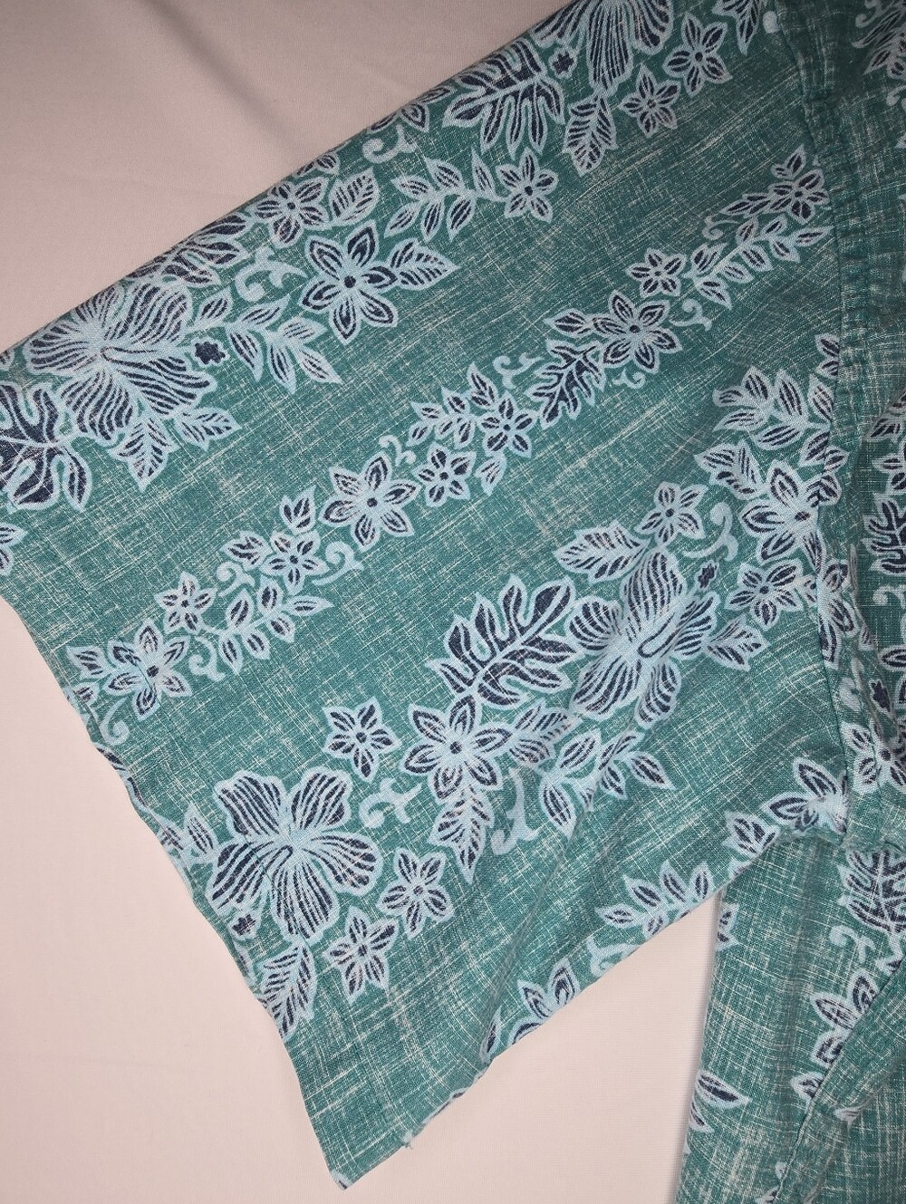 Reyn Spooner Classic Hawaiian Aloha Shirt Mens XXL Teal Floral Tropical - Picture 4 of 13